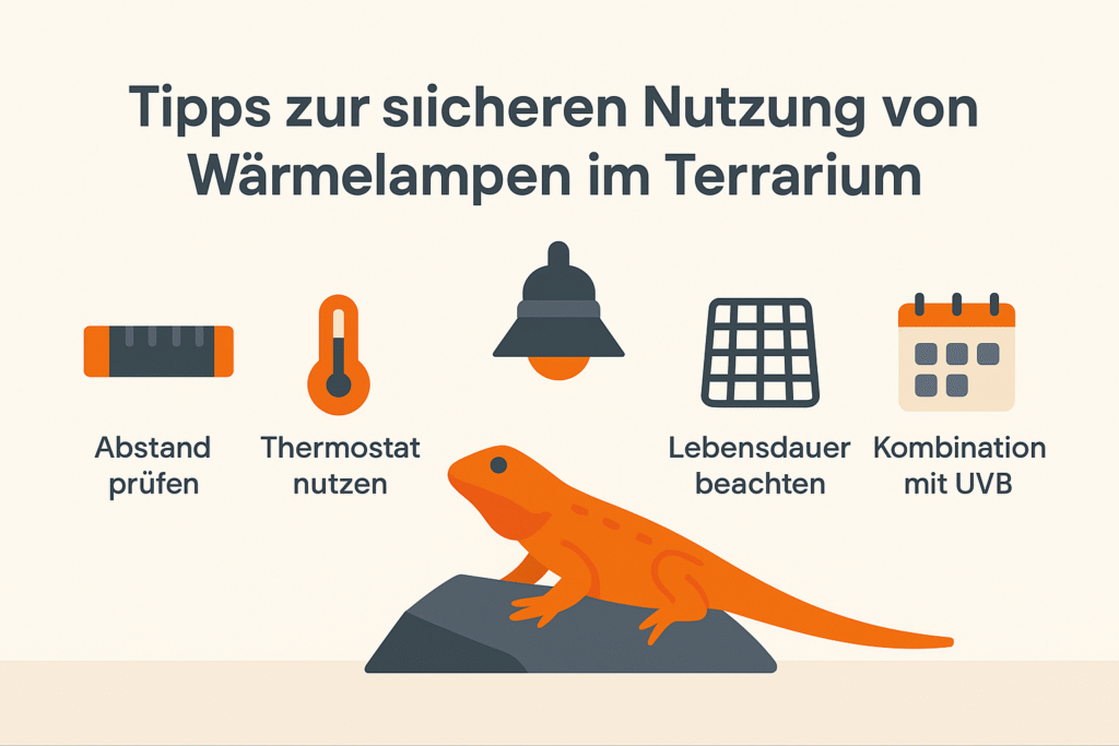 Tipps zur sicheren Nutzung von bester Wärmelampe für Bartargame Terrarium 2025 Tipps zur sicheren Nutzung von bester Wärmelampe für Bartargame Terrarium 2025