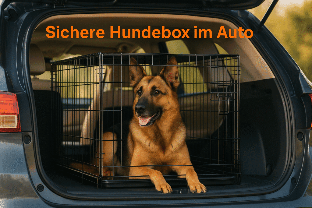 Sichere Hundebox im Auto im Test