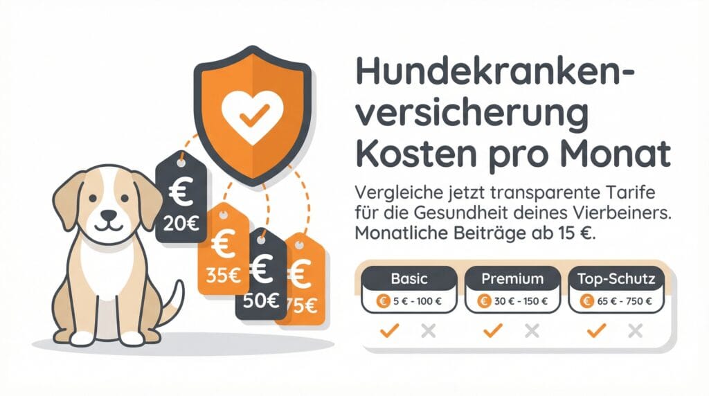 Hundekrankenversicherung Kosten pro Monat – Preisvergleich und Spartipps