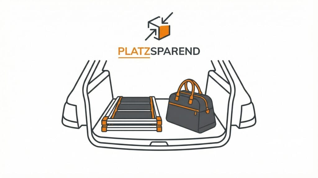 Platzsparende Hundetreppe