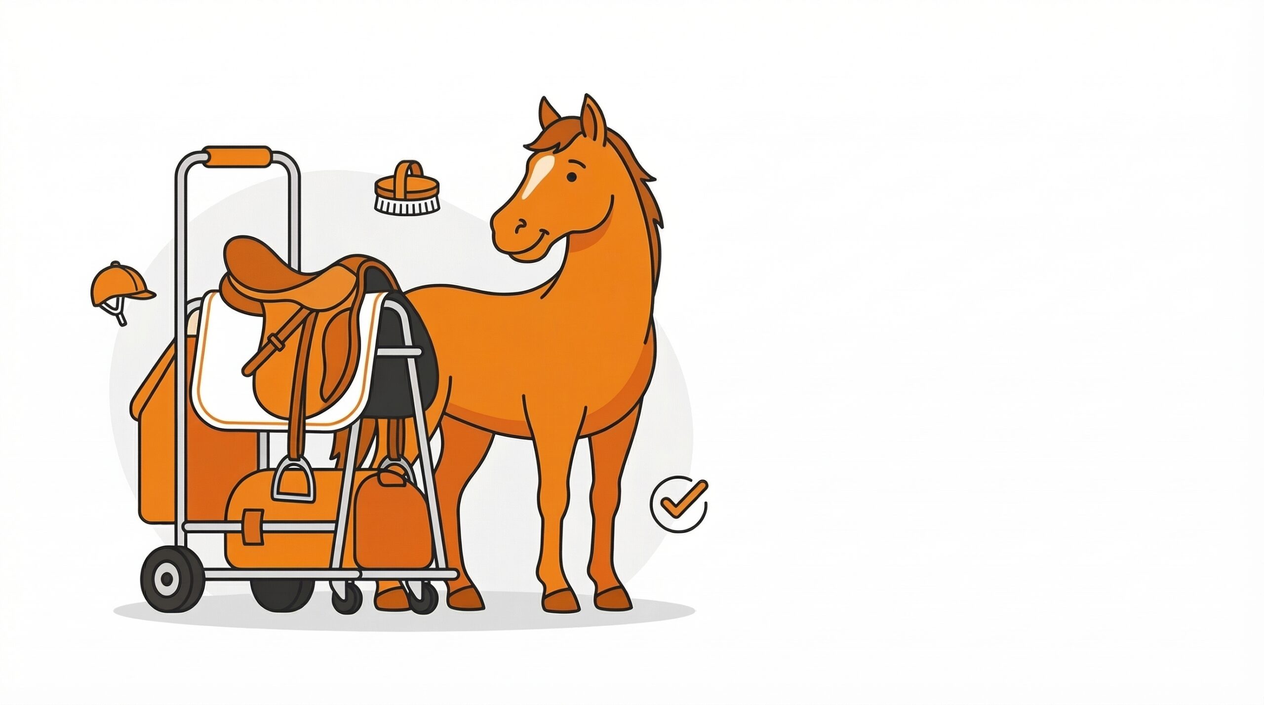 Rollbarer Sattelwagen Pferd Test