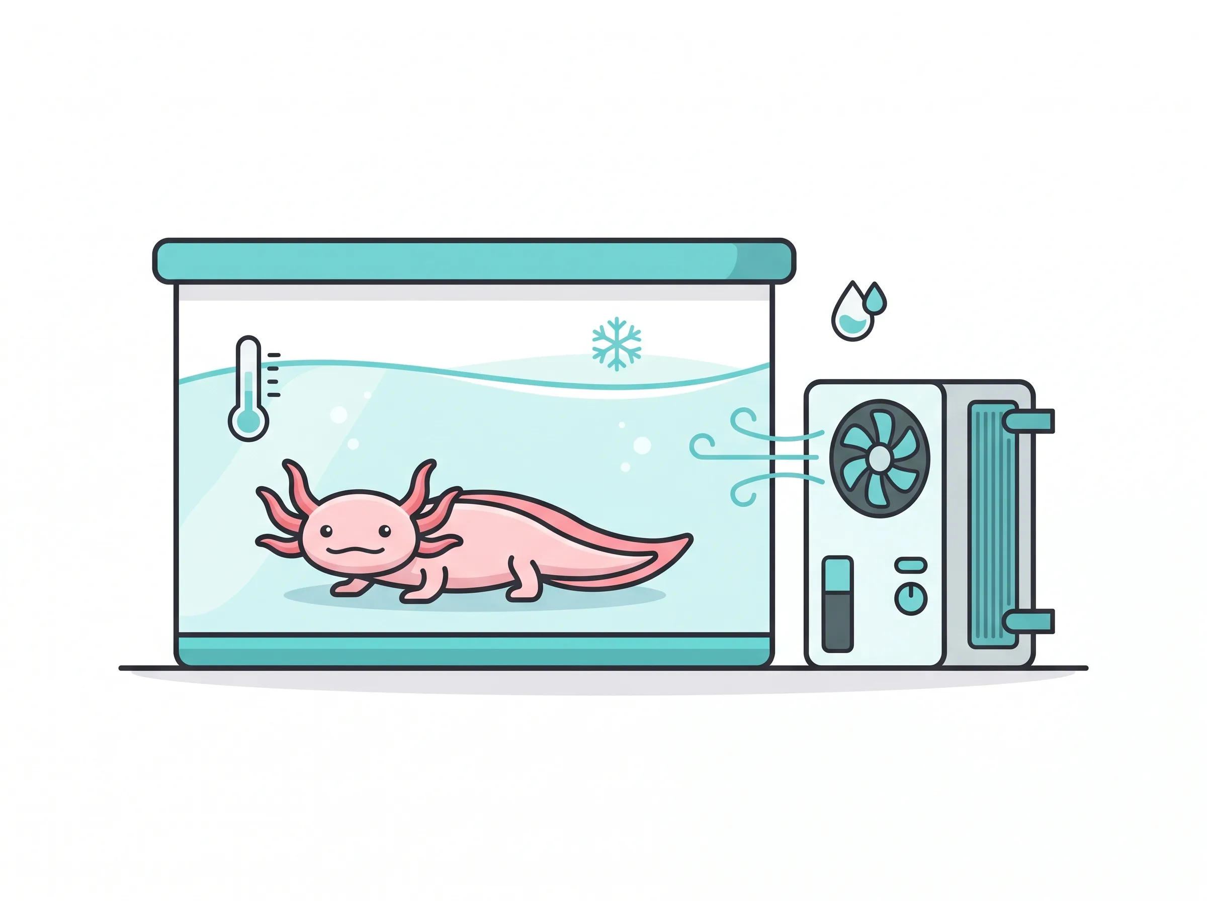 Aquarium Kühler für Axolotl im Test