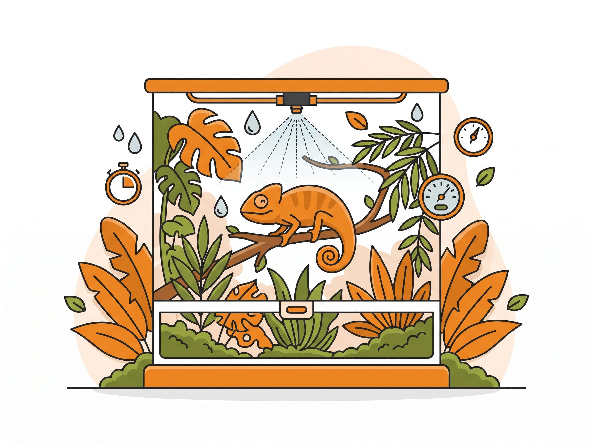 Automatische Beregnungsanlage fürs Terrarium