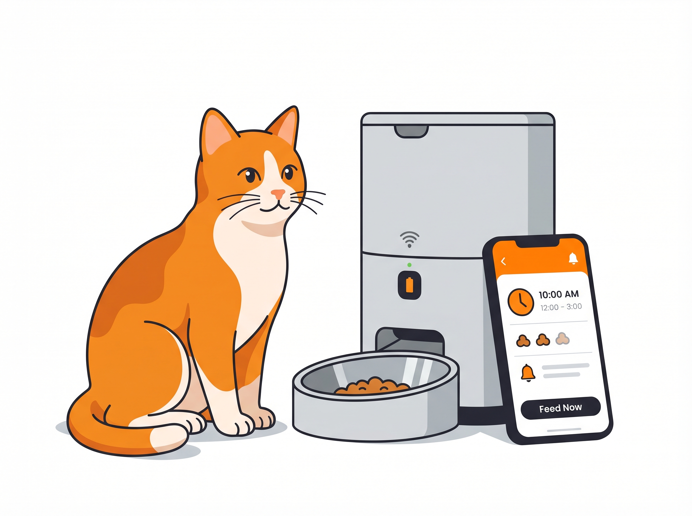 Automatischer Futterautomat mit App für Katze im Vergleich