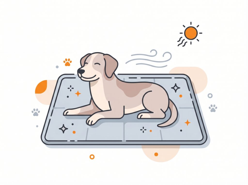 Kühlmatte im Sommer für Hunde