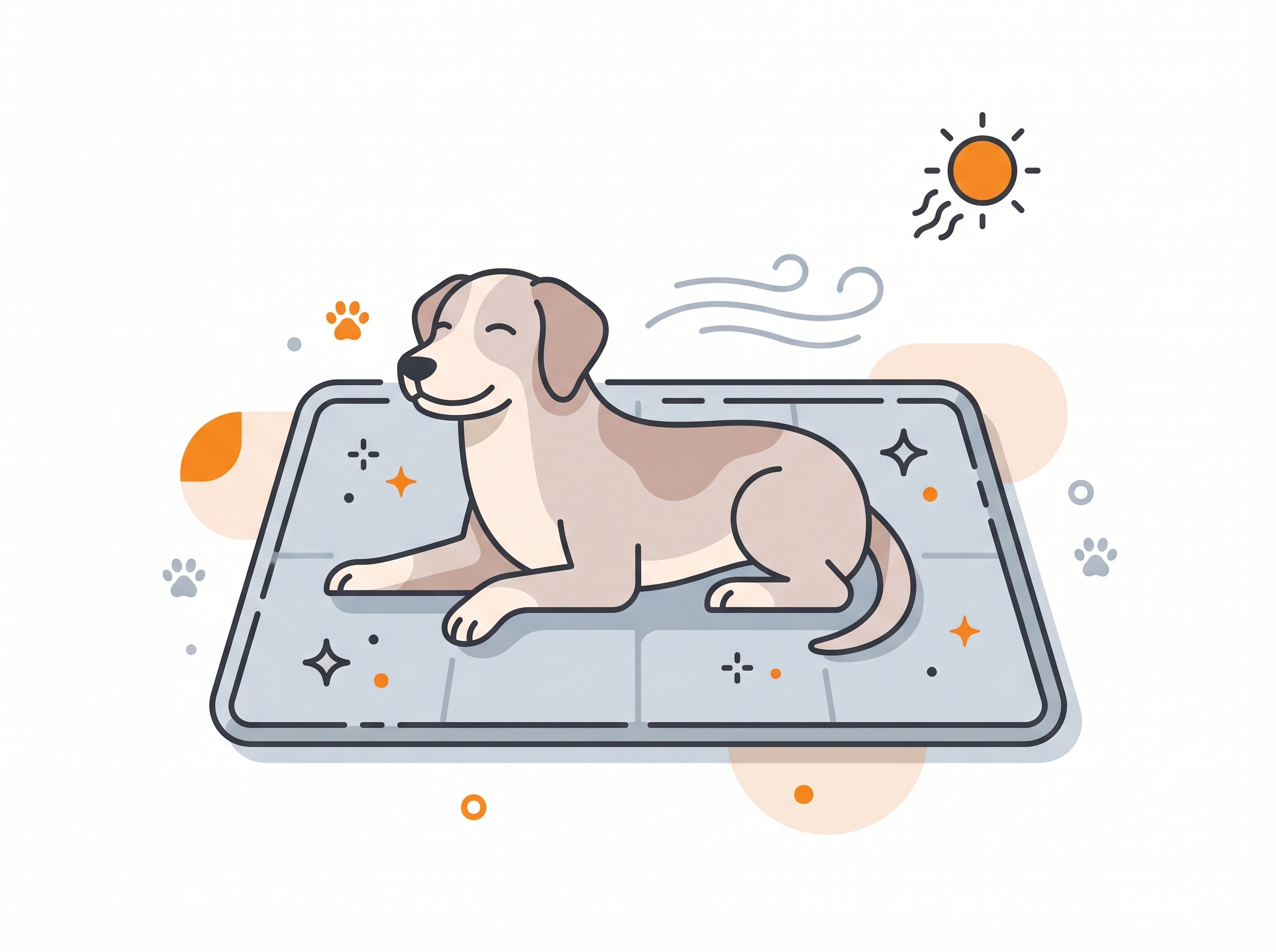 Kühlmatte im Sommer für Hunde