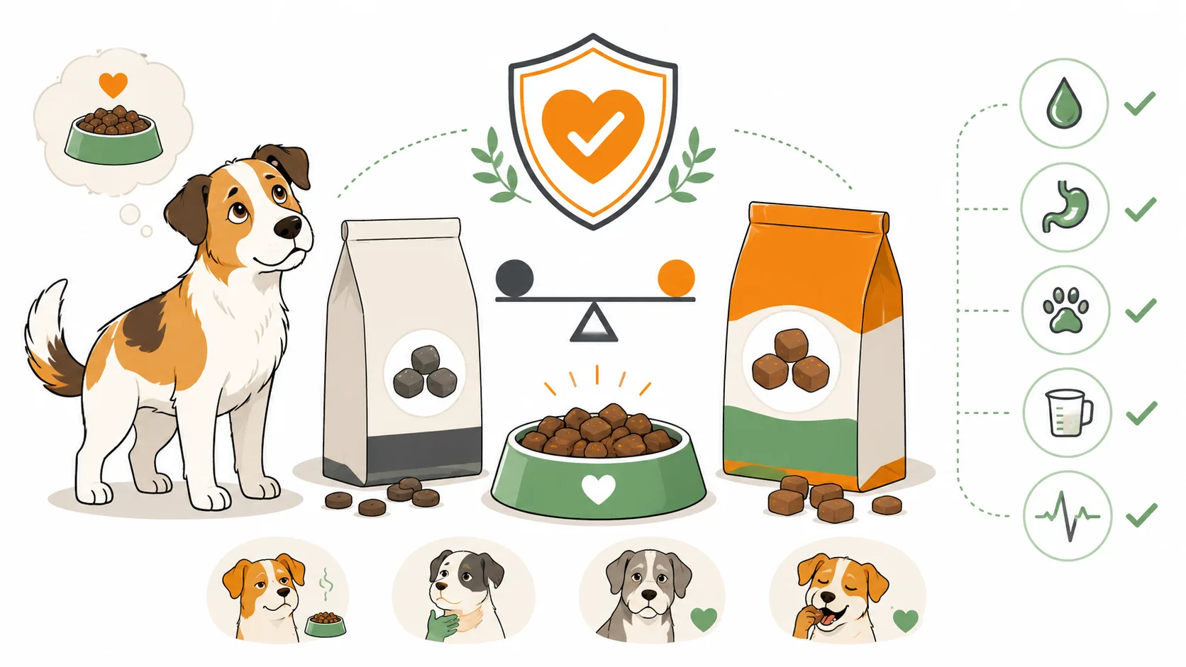 Halbfeuchtes Hundefutter im Vergleich mit weichen Kroketten für Hunde