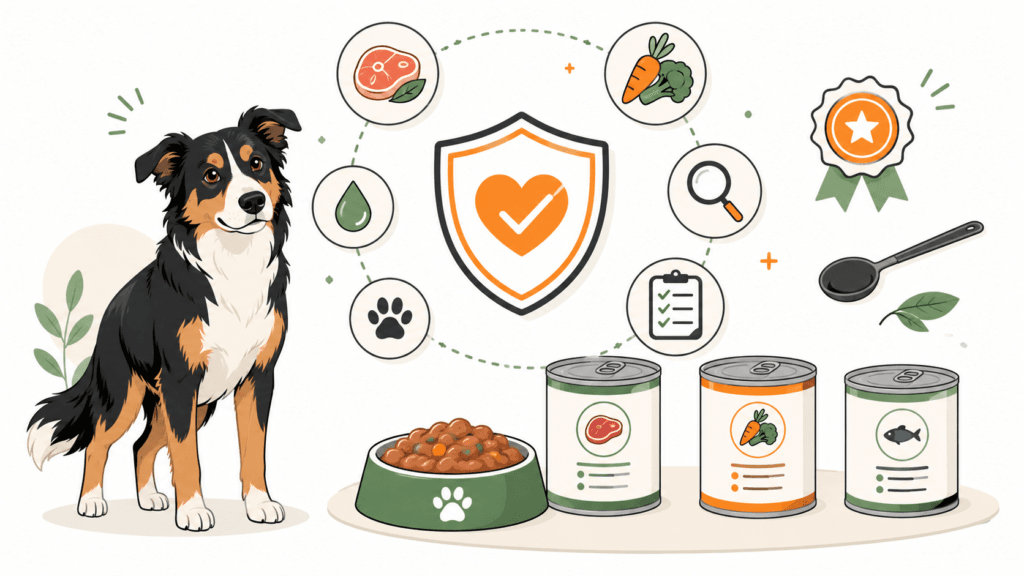 Nassfutter in Lebensmittelqualität für Hunde im Vergleich mit Terra Canis und Alternativen